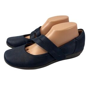 Easy Spirit Aranza2 Women Size 10M Navy Blue Mary Jane Flats Comfort Shoes